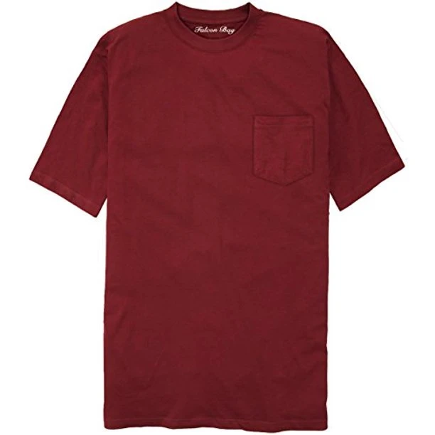 'Falcon Bay' Men's Short Sleeve Pocket Tee - Wine 1 'Falcon Bay' Men's Short Sleeve Pocket Tee - Wine