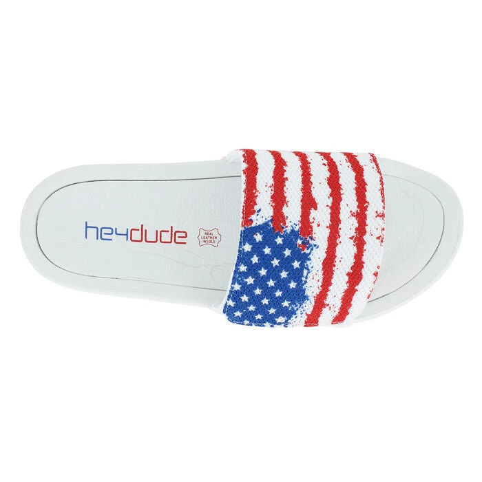 'Hey Dude' Men's Phoenix Sox Slide Sandal - Flag 4 'Hey Dude' Men's Phoenix Sox Slide Sandal - Flag - Image 4
