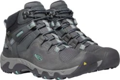'Keen Outdoor' Women's Steens WP Leather Mid Hiker - Steel Grey / Ocean Wave -Sports Footwear Shop 1022332 PLA large 1024x1024@2x