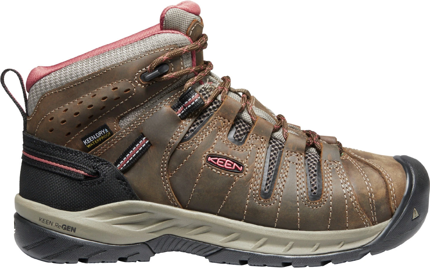 'Keen Utility' Women's Flint II EH WP Mid Hiker - Cascade Brown / Brick Dust 1 'Keen Utility' Women's Flint II EH WP Mid Hiker - Cascade Brown / Brick Dust