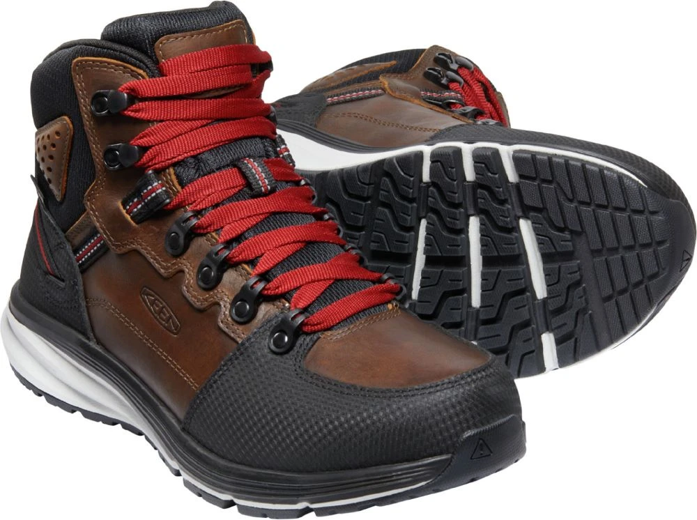 'Keen Utility' Men's Red Hook EH WP Mid Hiker Soft Toe - Tobacco / Black 5 'Keen Utility' Men's Red Hook EH WP Mid Hiker Soft Toe - Tobacco / Black - Image 5