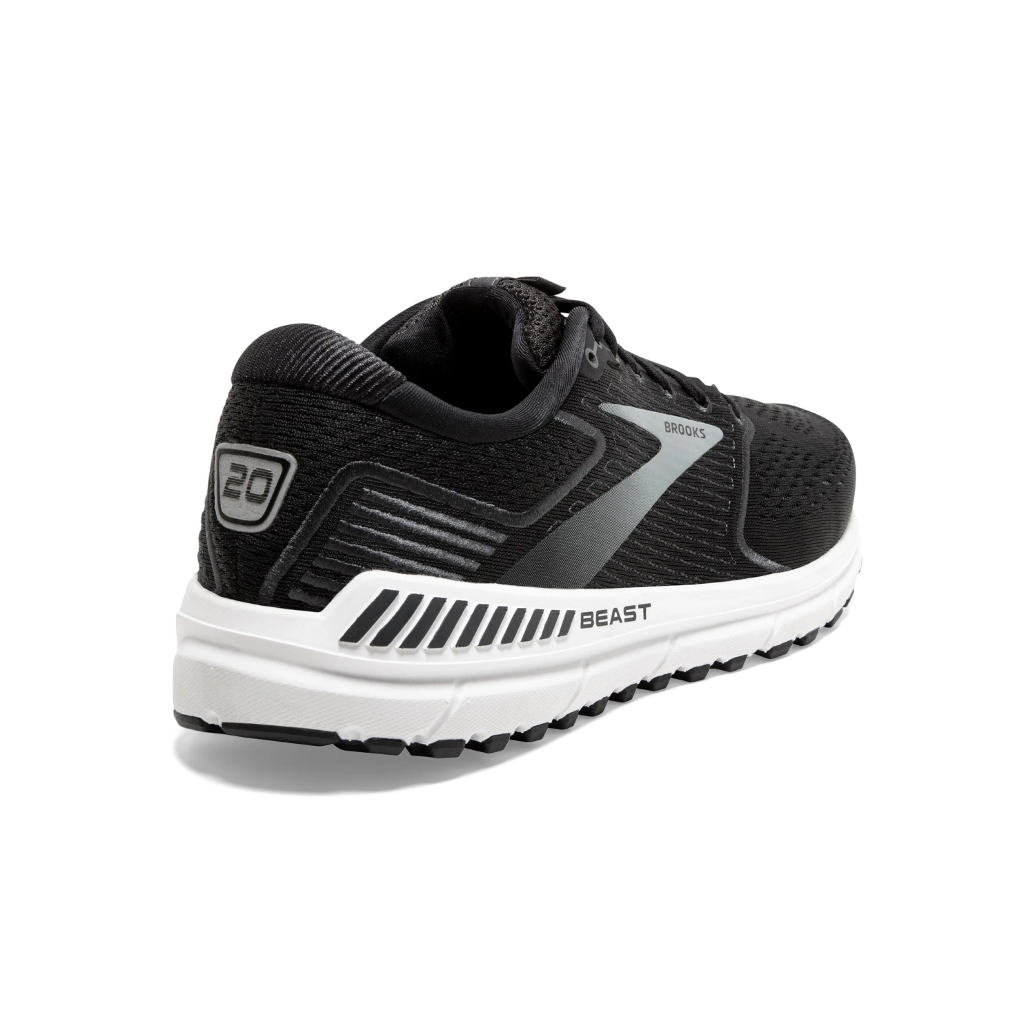 'Brooks' Men's Beast 20 - Black / Ebony / Grey 5 'Brooks' Men's Beast 20 - Black / Ebony / Grey - Image 5