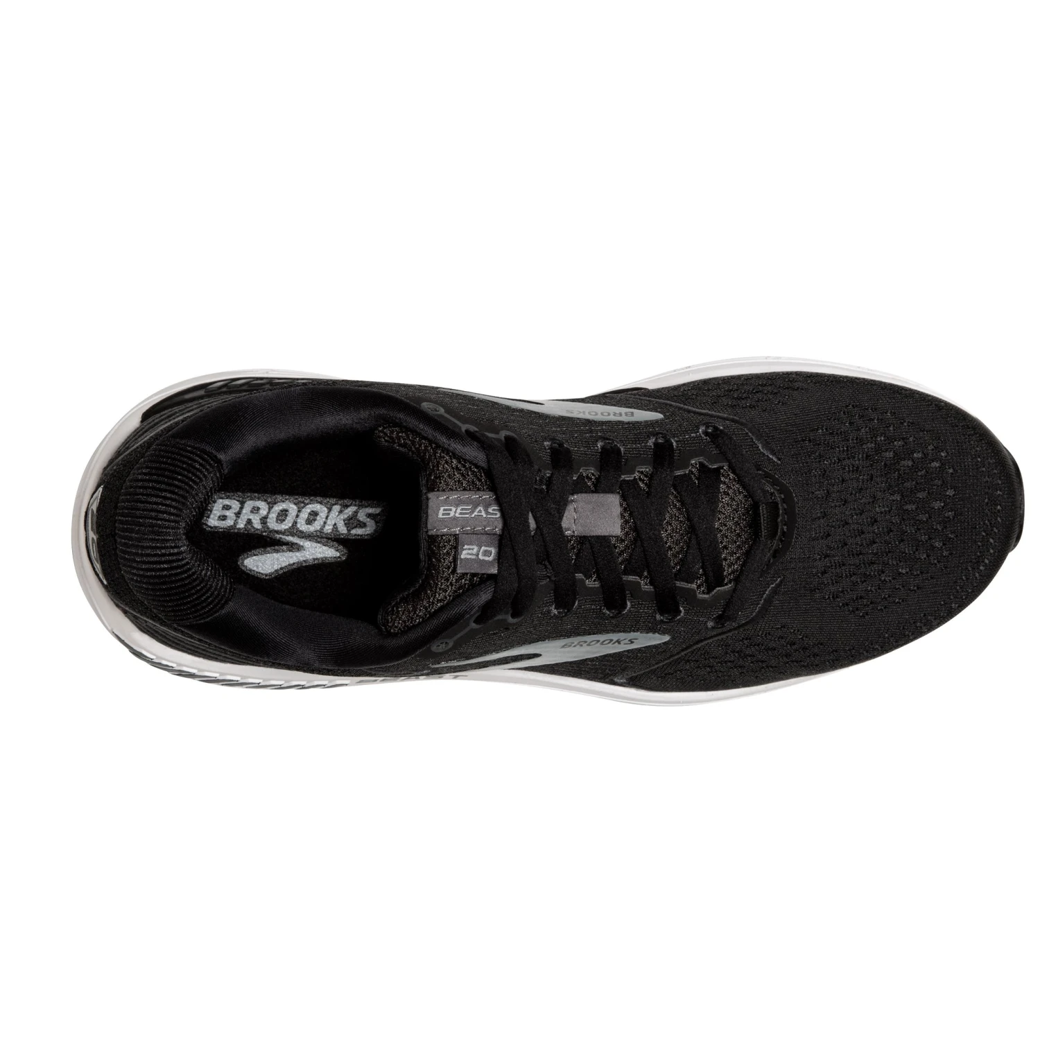 'Brooks' Men's Beast 20 - Black / Ebony / Grey 4 'Brooks' Men's Beast 20 - Black / Ebony / Grey - Image 4