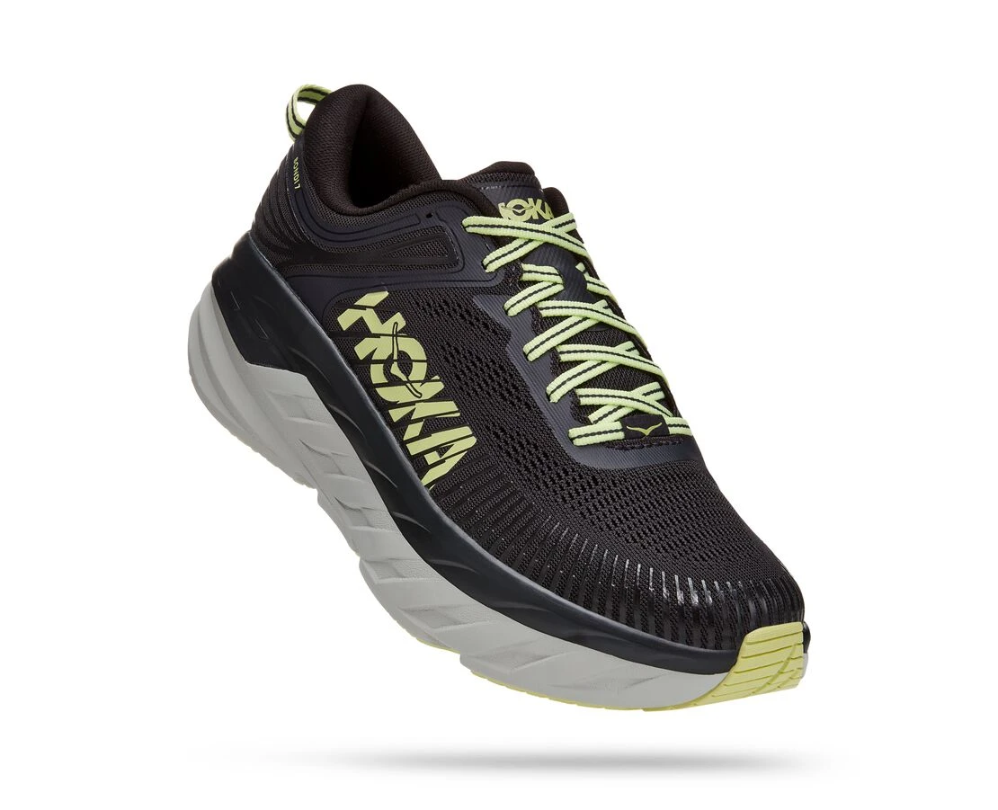'HOKA' Men's Bondi 7 - Blue Graphite / Butterfly 1 'HOKA' Men's Bondi 7 - Blue Graphite / Butterfly