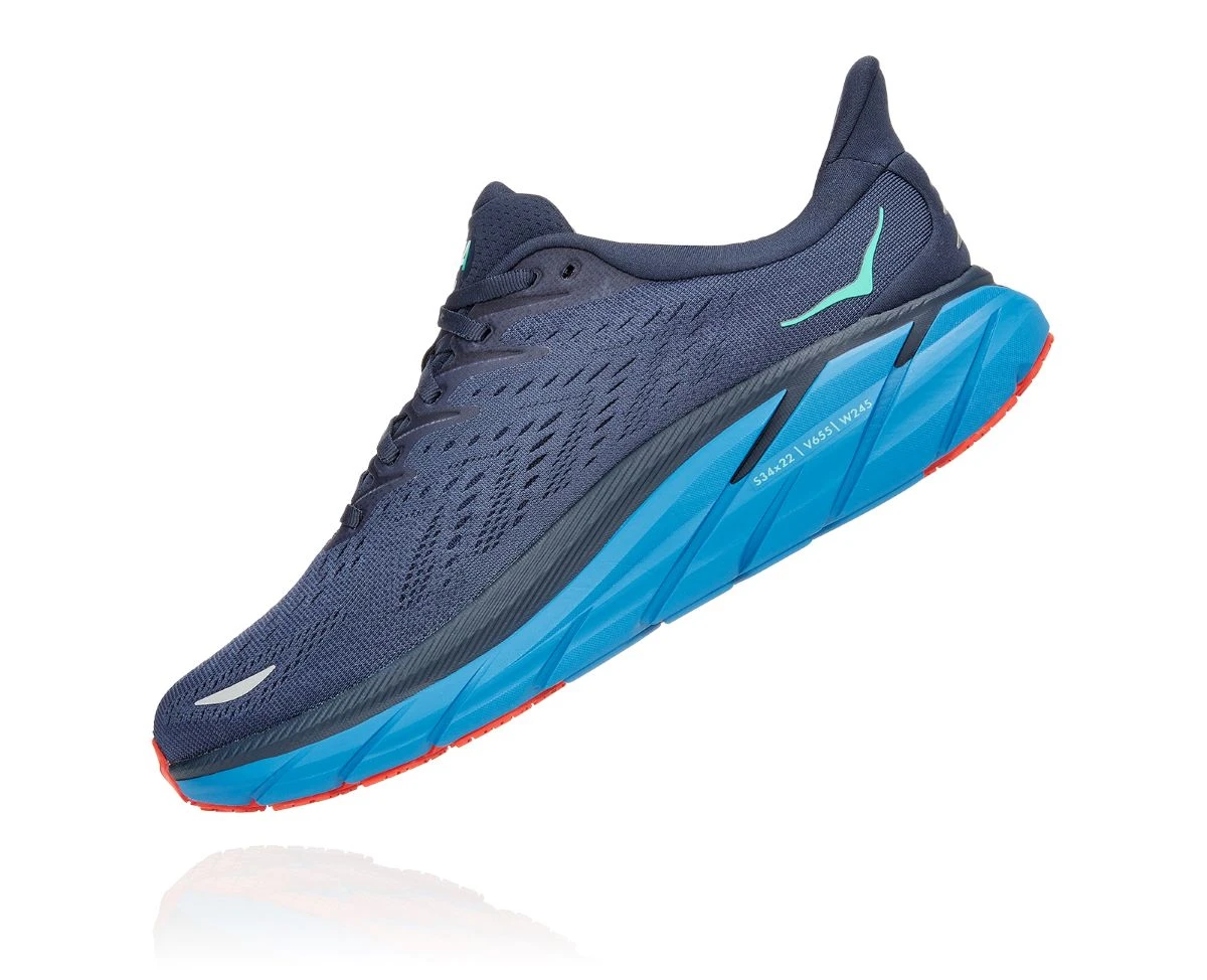 'Hoka' Men's Clifton 8 - Outer Space / Vallarta Blue 5 'Hoka' Men's Clifton 8 - Outer Space / Vallarta Blue - Image 5
