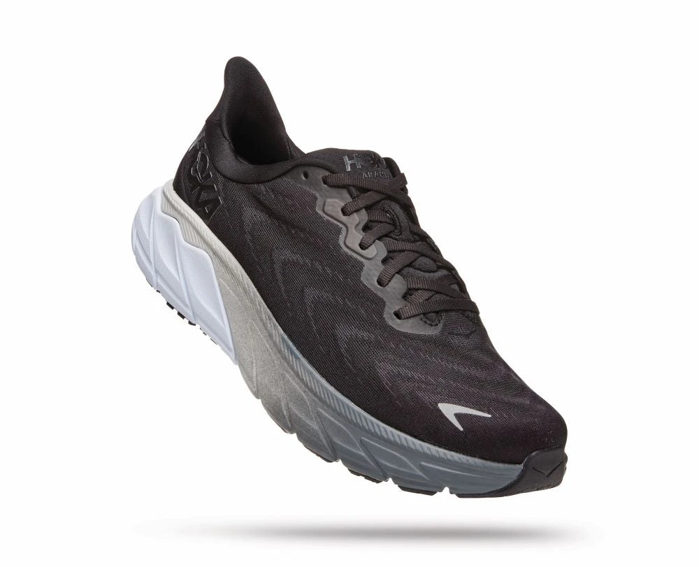 'HOKA' Men's Arahi 6 - Black / White (Wide) 1 'HOKA' Men's Arahi 6 - Black / White (Wide)