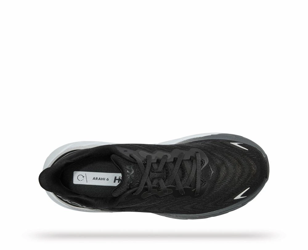 'HOKA' Men's Arahi 6 - Black / White (Wide) 2 'HOKA' Men's Arahi 6 - Black / White (Wide) - Image 2