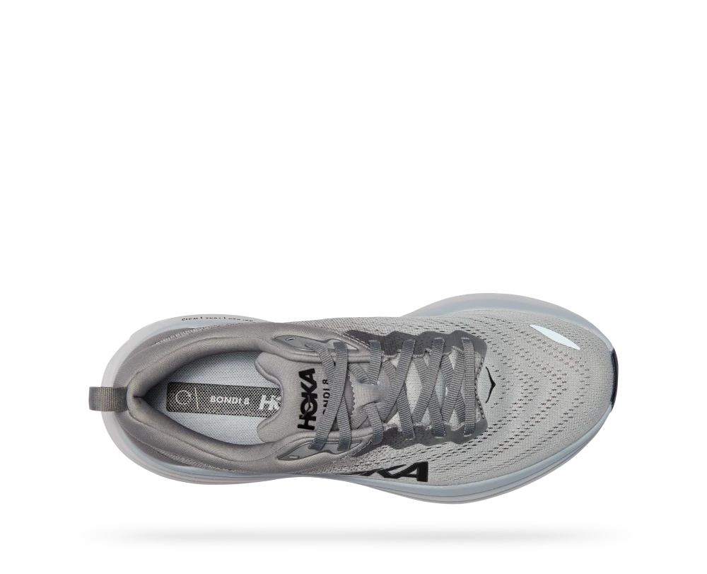 'HOKA' Men's Bondi 8 - Sharkskin / Harbor Mist (Wide) 2 'HOKA' Men's Bondi 8 - Sharkskin / Harbor Mist (Wide) - Image 2
