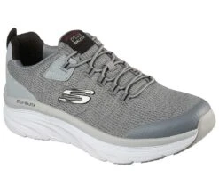 'Skechers' Men's D'Lux Walker-Pensive - Gray / Black (Extra Wide) -Sports Footwear Shop 23441 main 5 1024x1024@2x