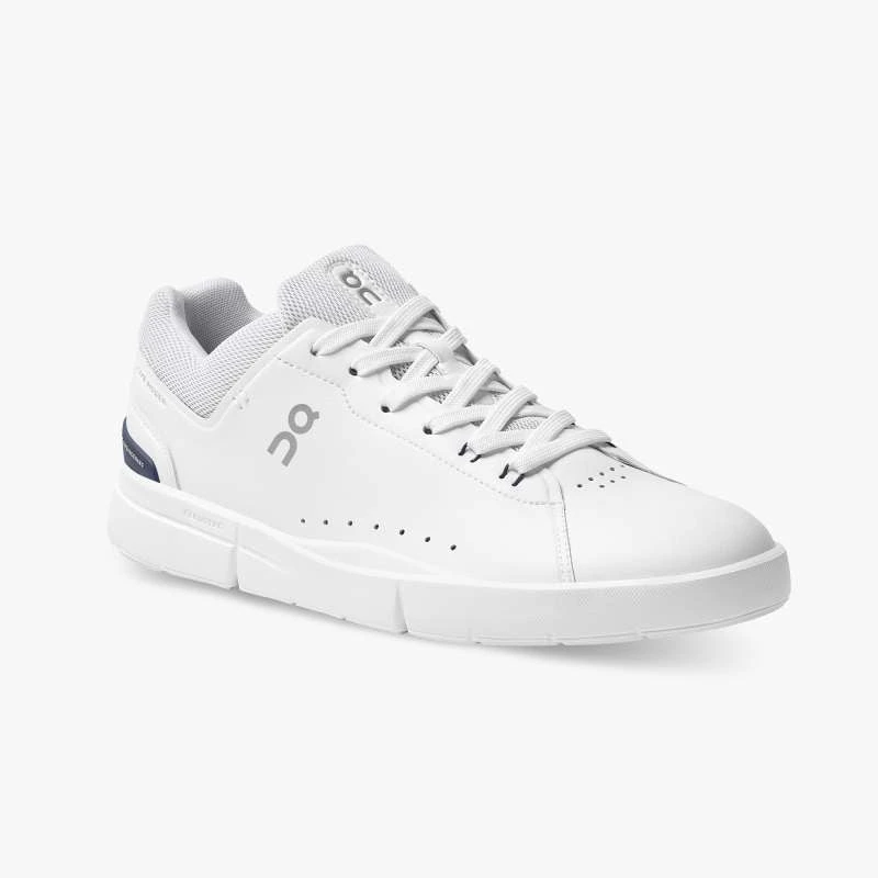 'On Running' Men's THE ROGER Advantage 1 Tennis Sneaker - White / Ink 5 'On Running' Men's THE ROGER Advantage 1 Tennis Sneaker - White / Ink - Image 5