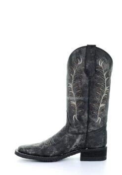 'Corral' Women's 12" Embroidered Western - Black / Sand -Sports Footwear Shop 5356 6 1024x1024@2x