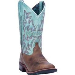 'Laredo' Women's 11" Anita Western Square Toe - Brown / Turquoise 12 'Laredo' Women's 11" Anita Western Square Toe - Brown / Turquoise -Sports Footwear Shop 5607 1 1024x1024@2x