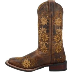 'Laredo' Women's 11" Secret Garden Western Square Toe - Brown 11 'Laredo' Women's 11" Secret Garden Western Square Toe - Brown -Sports Footwear Shop 5822 3 1024x1024@2x