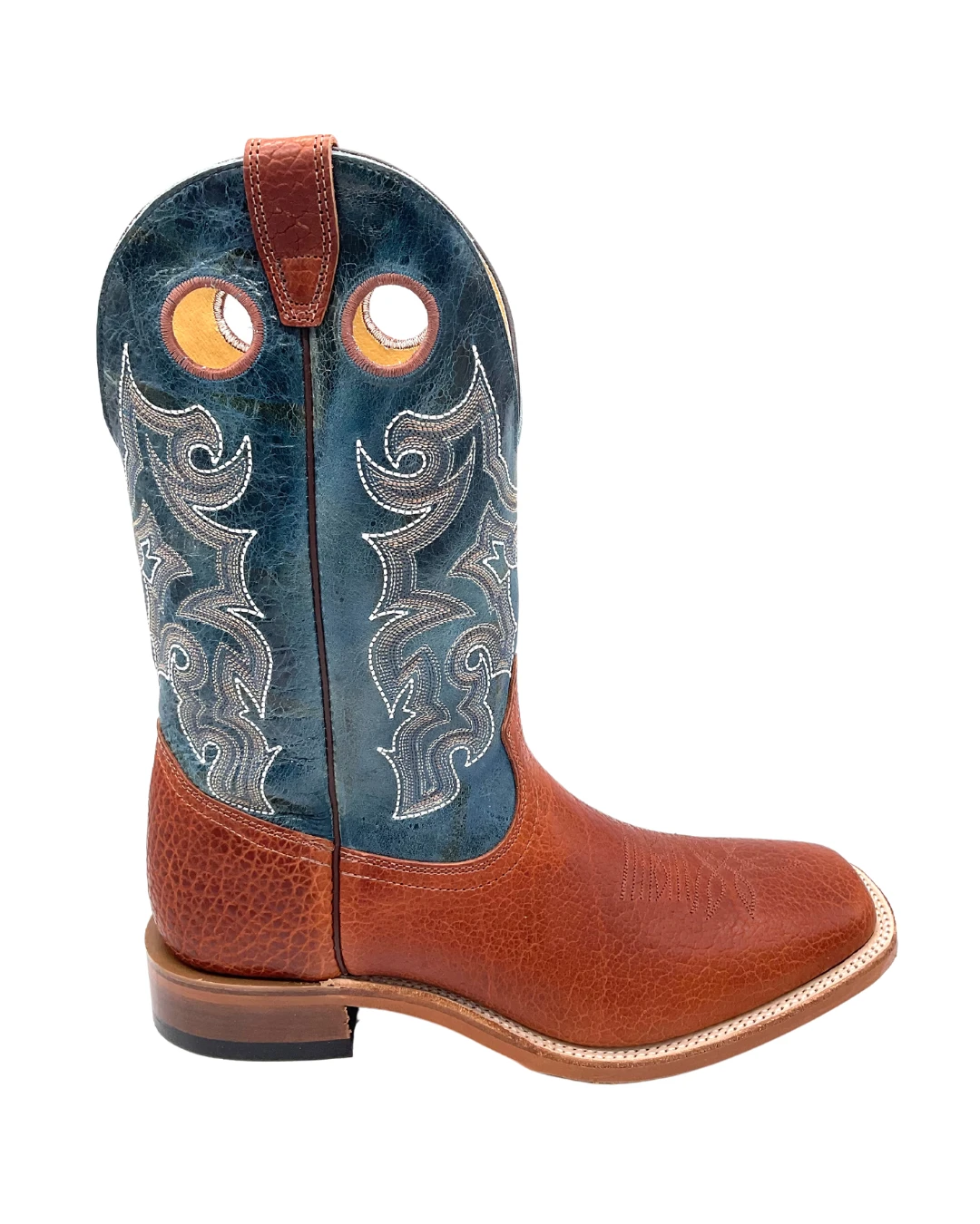 'Boulet' Men's 13" Western Square Toe - Utta Whisky / Puma Turqueza 1 'Boulet' Men's 13" Western Square Toe - Utta Whisky / Puma Turqueza