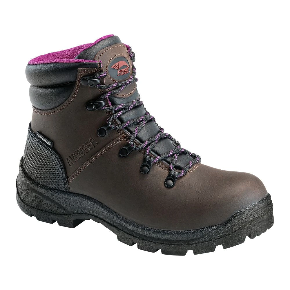 'Avenger' Women's 6" Builder EH WP Steel Toe - Brown 1 'Avenger' Women's 6" Builder EH WP Steel Toe - Brown