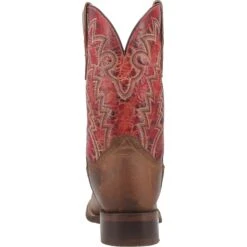'Dan Post' Men's 11" Killeen Western Square Toe - Tan / Red -Sports Footwear Shop DP4813 4 1024x1024@2x