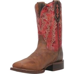'Dan Post' Men's 11" Killeen Western Square Toe - Tan / Red -Sports Footwear Shop DP4813 8 1024x1024@2x
