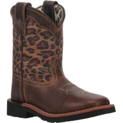 'Dan Post' Youth 9" Makucha Leopard Western Square Toe - Tan / Multi (Sizes 3Y-6Y) 12 'Dan Post' Youth 9" Makucha Leopard Western Square Toe - Tan / Multi (Sizes 3Y-6Y) -Sports Footwear Shop DPC3951 1 1024x1024@2x