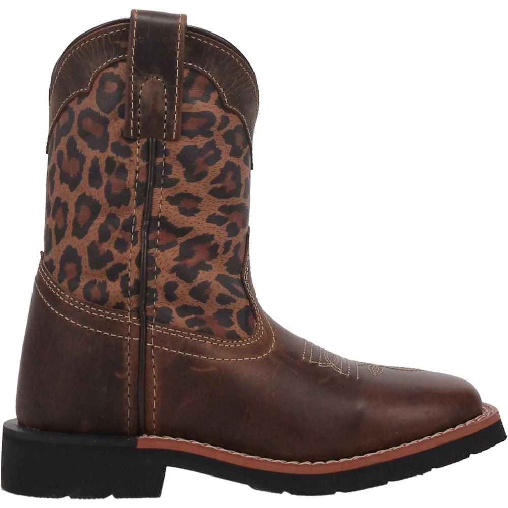 'Dan Post' Youth 9" Makucha Leopard Western Square Toe - Tan / Multi (Sizes 3Y-6Y) 1 'Dan Post' Youth 9" Makucha Leopard Western Square Toe - Tan / Multi (Sizes 3Y-6Y)