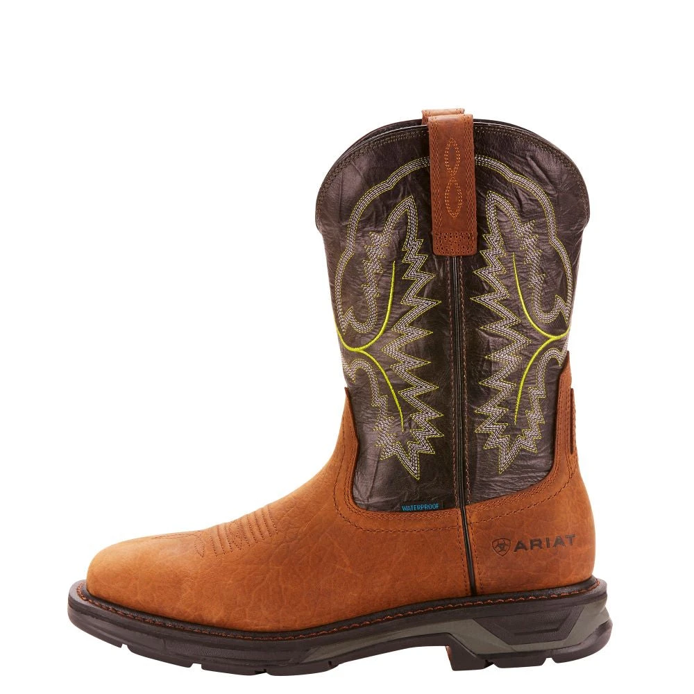 'Ariat' Men's 11" WorkHog XT EH WP Soft Toe - Tumbled Bark / Dark Forest 1 'Ariat' Men's 11" WorkHog XT EH WP Soft Toe - Tumbled Bark / Dark Forest