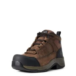 'Ariat' Women's Telluride WP Comp Toe - Brown 9 'Ariat' Women's Telluride WP Comp Toe - Brown -Sports Footwear Shop F19 WMS WORK Couto 10029481 3 4 front 1024x1024@2x