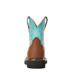 'Ariat' Youth 6" Cowpoke Fatbaby Western - Dark Brown / Turquoise 8 'Ariat' Youth 6" Cowpoke Fatbaby Western - Dark Brown / Turquoise -Sports Footwear Shop F20 YTH WEST 10034014 heel 1024x1024@2x