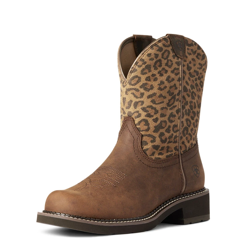 'Ariat' Women's Fatbaby Heritage - Distressed Brown / Leopard 4 'Ariat' Women's Fatbaby Heritage - Distressed Brown / Leopard - Image 4
