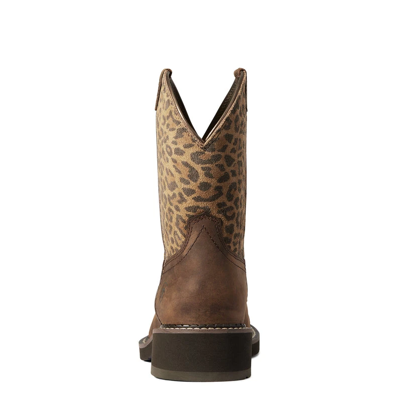 'Ariat' Women's Fatbaby Heritage - Distressed Brown / Leopard 5 'Ariat' Women's Fatbaby Heritage - Distressed Brown / Leopard - Image 5