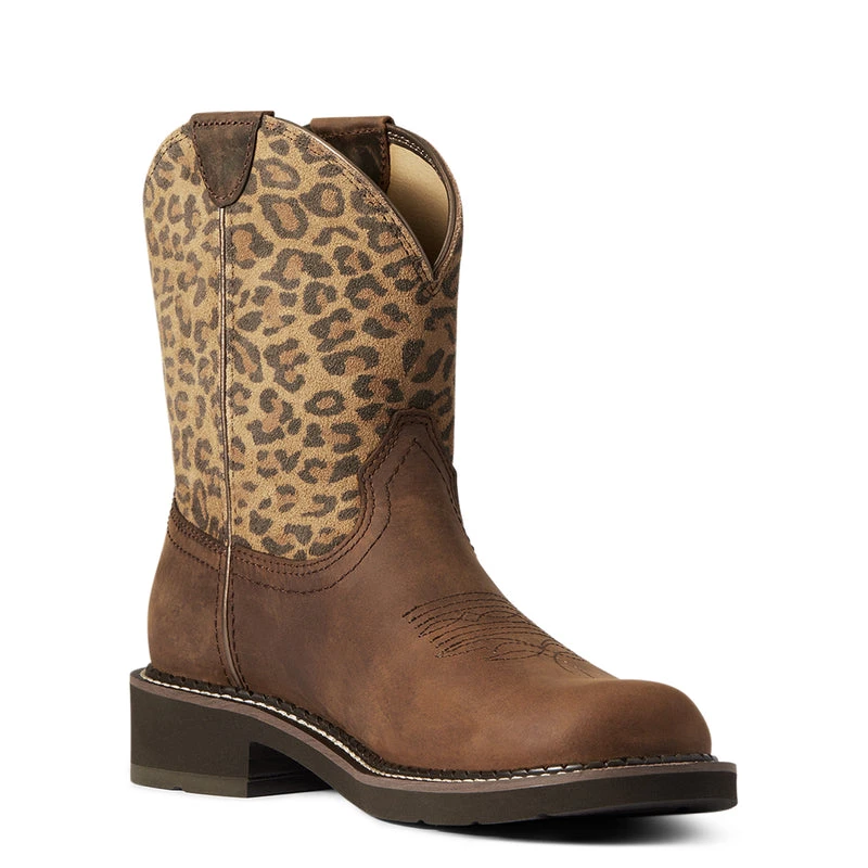 'Ariat' Women's Fatbaby Heritage - Distressed Brown / Leopard 6 'Ariat' Women's Fatbaby Heritage - Distressed Brown / Leopard - Image 6