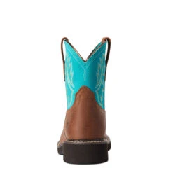 'Ariat' Youth Fatbaby Heritage Round Toe - Brown / Turquoise 10 'Ariat' Youth Fatbaby Heritage Round Toe - Brown / Turquoise -Sports Footwear Shop F21 YTH WEST 10038376 heel 1024x1024@2x