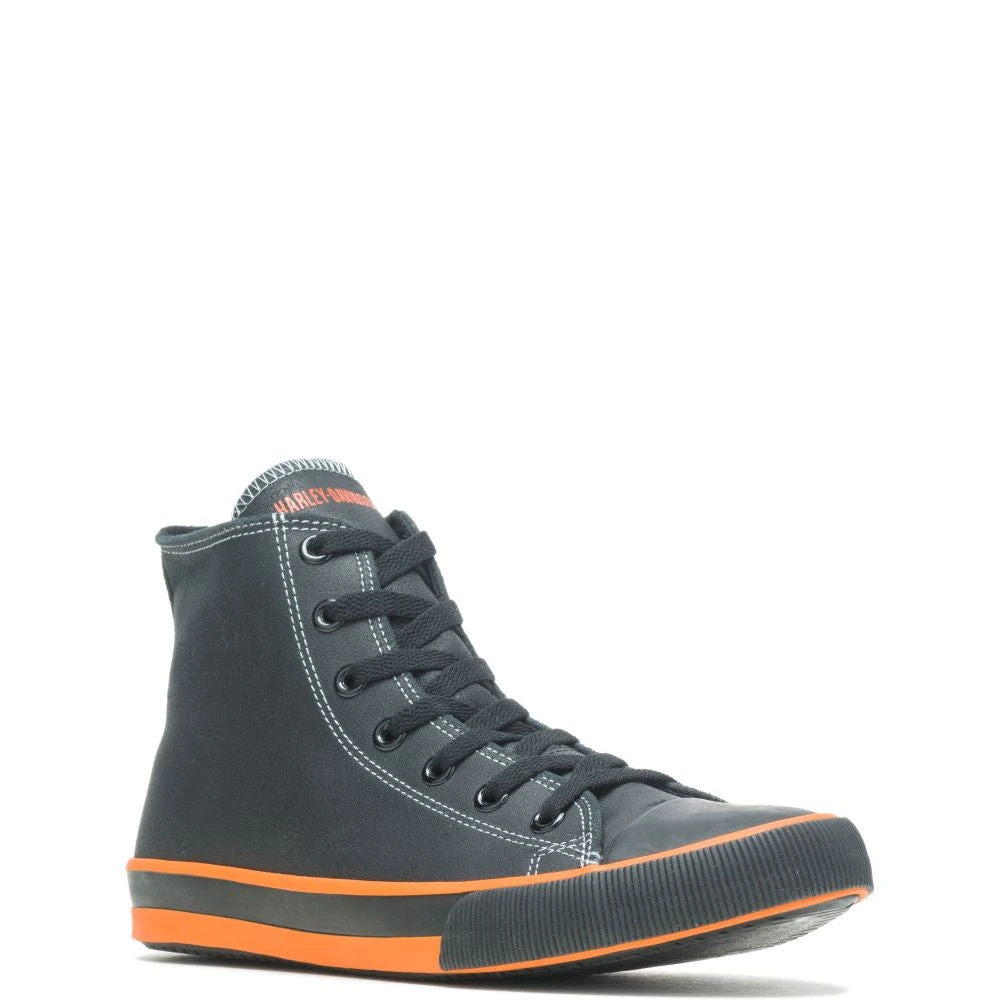 'Harley Davidson' Men's 4.25" Nathan Hi-Top Sneaker - Black 6 'Harley Davidson' Men's 4.25" Nathan Hi-Top Sneaker - Black - Image 6