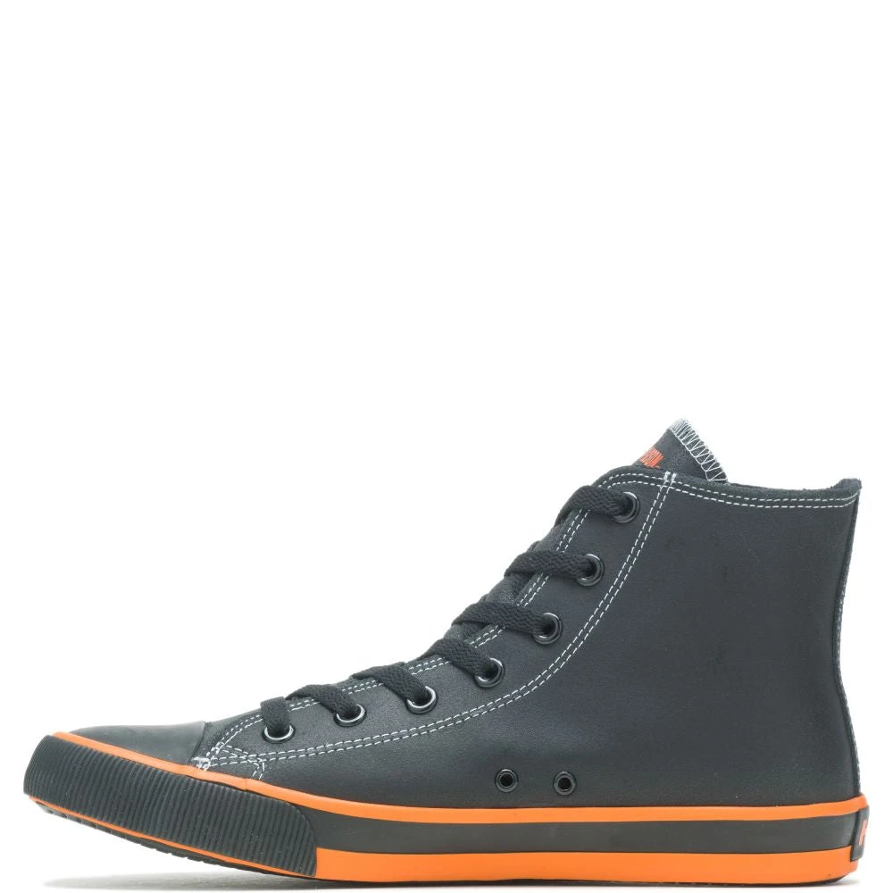 'Harley Davidson' Men's 4.25" Nathan Hi-Top Sneaker - Black 7 'Harley Davidson' Men's 4.25" Nathan Hi-Top Sneaker - Black - Image 7