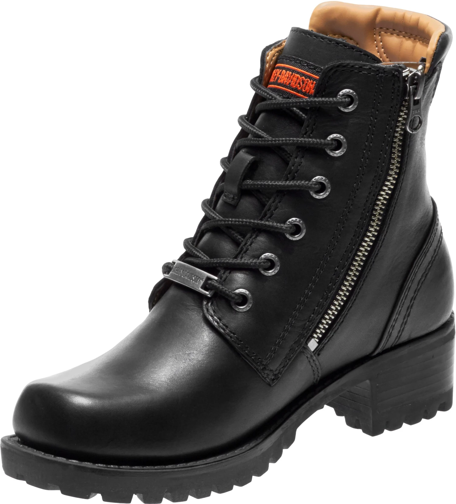 'Harley Davidson' Women's 5.5" Asher Zip Up Boot - Black 2 'Harley Davidson' Women's 5.5" Asher Zip Up Boot - Black - Image 2