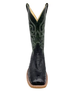 'Anderson Bean' Men's 13" HorsePower Top Hand Full Quill Ostrich - Black / Emerald Explosion 9 'Anderson Bean' Men's 13" HorsePower Top Hand Full Quill Ostrich - Black / Emerald Explosion -Sports Footwear Shop HP80043 1024x1024@2x