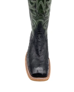 'Anderson Bean' Men's 13" HorsePower Top Hand Full Quill Ostrich - Black / Emerald Explosion 8 'Anderson Bean' Men's 13" HorsePower Top Hand Full Quill Ostrich - Black / Emerald Explosion -Sports Footwear Shop HP80044 1024x1024@2x