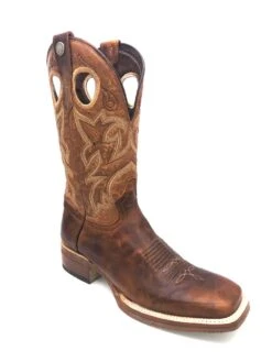 'Tanner Mark' Men's 13" Western Square Toe - Orange (Tan) / Marble Orix -Sports Footwear Shop IMG 3257 1024x1024@2x