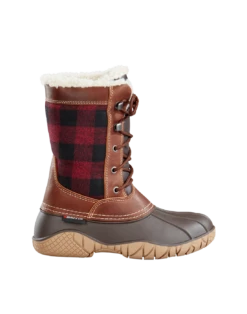 'Baffin' Women's Jasper Insulated WP Boot - Red / Black Plaid