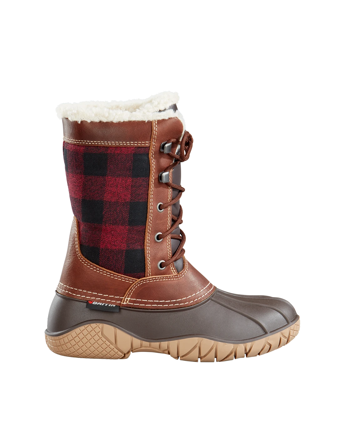 'Baffin' Women's Jasper Insulated WP Boot - Red / Black Plaid 1 'Baffin' Women's Jasper Insulated WP Boot - Red / Black Plaid