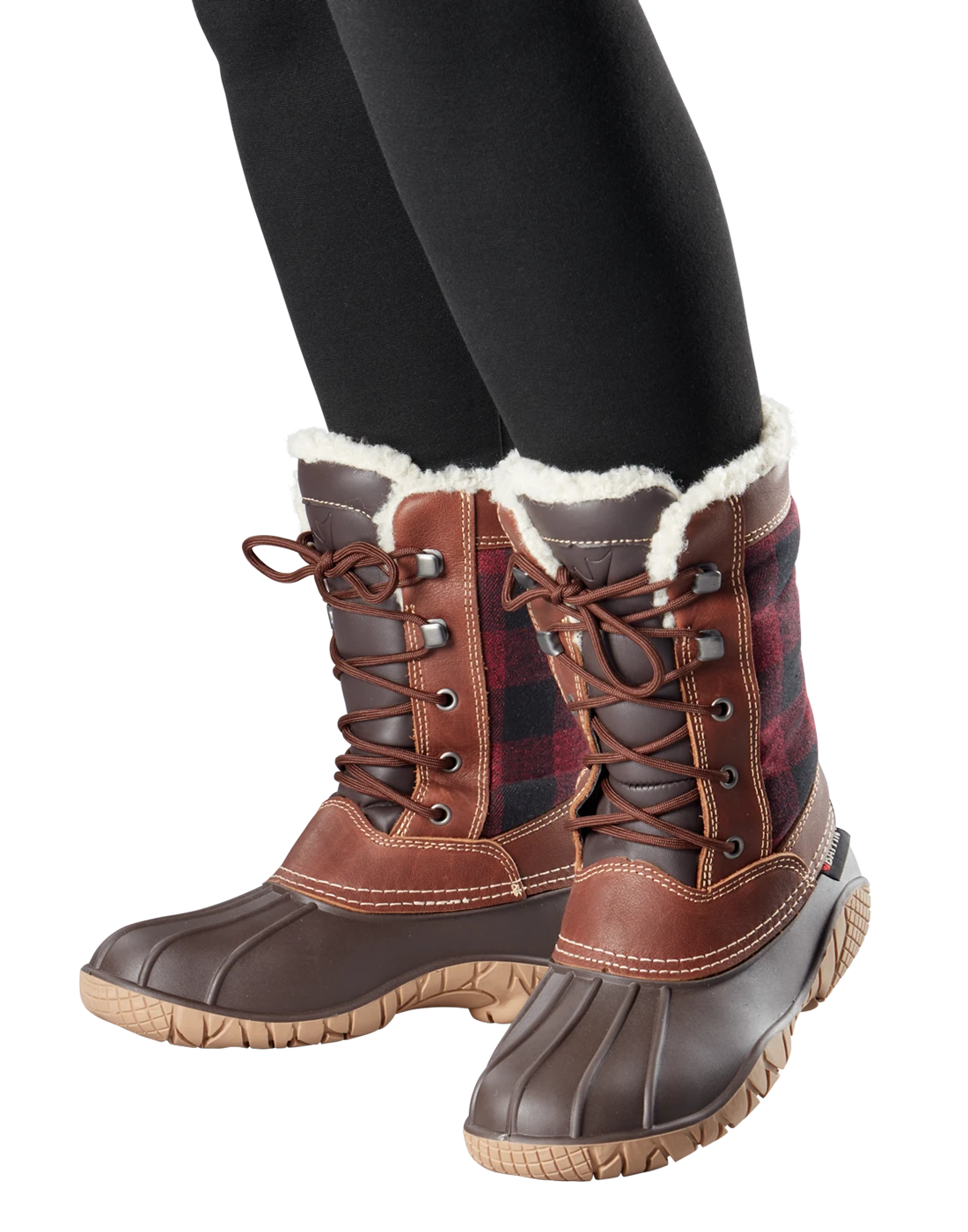 'Baffin' Women's Jasper Insulated WP Boot - Red / Black Plaid 6 'Baffin' Women's Jasper Insulated WP Boot - Red / Black Plaid - Image 6