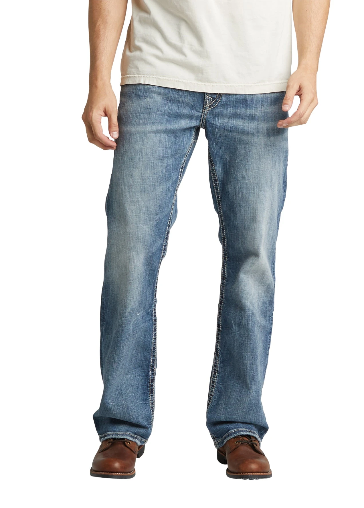 'Silver Jeans' Men's Craig Bootcut - Medium Wash Indigo 1 'Silver Jeans' Men's Craig Bootcut - Medium Wash Indigo