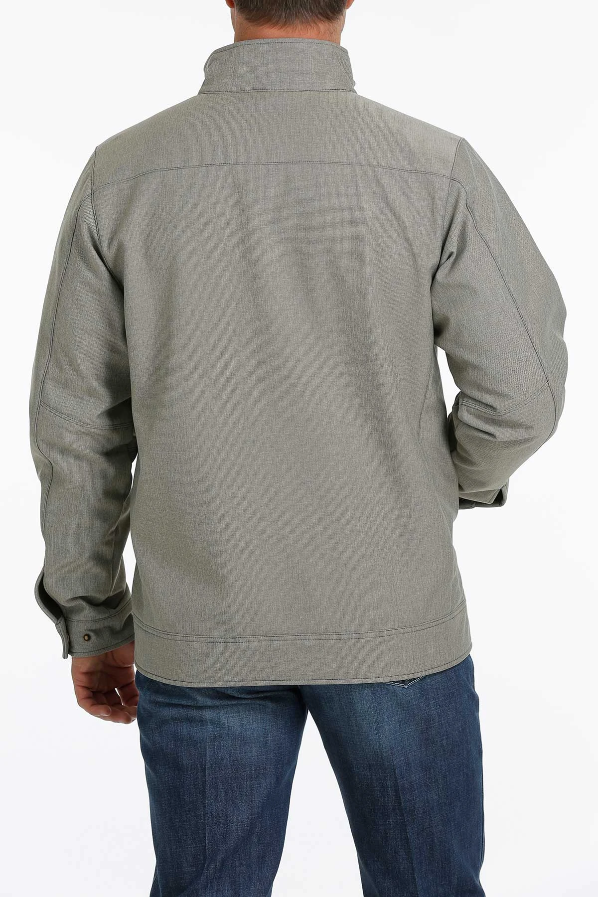 'Cinch' Men's Concealed Carry Bonded Logo Jacket - Stone 3 'Cinch' Men's Concealed Carry Bonded Logo Jacket - Stone - Image 3