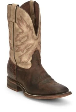 'Nocona' Men's 11" Henry Western Square Toe - Antiqued Brown Cowhide / Vintage Stone -Sports Footwear Shop NCA 001 HR5570 1024x1024@2x