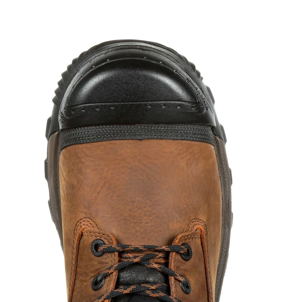 'Rocky' Men's 8" XO TOE EH WP Comp Toe - Brown 2 'Rocky' Men's 8" XO TOE EH WP Comp Toe - Brown - Image 2