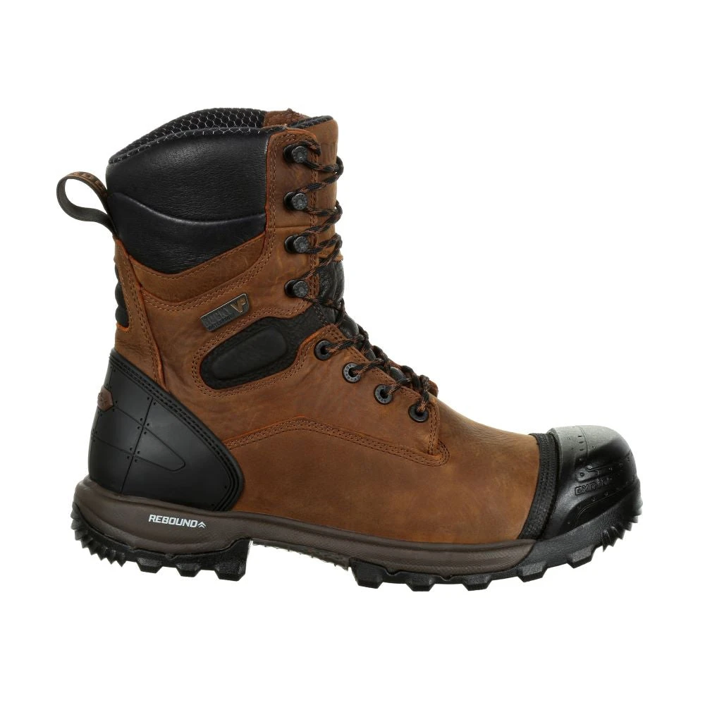 'Rocky' Men's 8" XO TOE EH WP Comp Toe - Brown 1 'Rocky' Men's 8" XO TOE EH WP Comp Toe - Brown