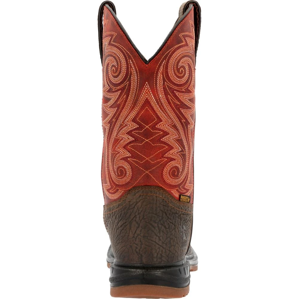 'Rocky' Men's 11" Worksmart EH WP Comp Toe - Dark Brown 3 'Rocky' Men's 11" Worksmart EH WP Comp Toe - Dark Brown - Image 3