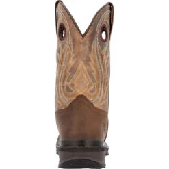 'Rocky' Men's 11" Ram's Horn EH Western Square Toe - Western Dark Brown 11 'Rocky' Men's 11" Ram's Horn EH Western Square Toe - Western Dark Brown -Sports Footwear Shop RKW0393 back 1024x1024@2x