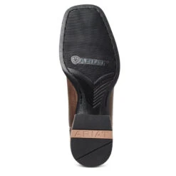 'Ariat' Men's 11" Everlite Vapor Western Square Toe - Ranch Brown / Black Deertan -Sports Footwear Shop S21 MNS WEST 10035963 sole 1024x1024@2x