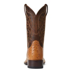'Ariat' Men's 11" Night Life Ultra Western Square Toe - Ranger Smooth Quill Ostrich / Beam Brown 10 'Ariat' Men's 11" Night Life Ultra Western Square Toe - Ranger Smooth Quill Ostrich / Beam Brown -Sports Footwear Shop S22 MNS WEST 10040345 heel 1024x1024@2x