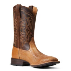 'Ariat' Men's 11" Night Life Ultra Western Square Toe - Ranger Smooth Quill Ostrich / Beam Brown 9 'Ariat' Men's 11" Night Life Ultra Western Square Toe - Ranger Smooth Quill Ostrich / Beam Brown -Sports Footwear Shop S22 MNS WEST 10040345 medial 1024x1024@2x
