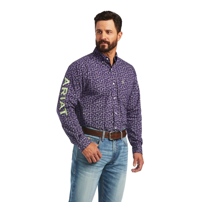 'Ariat' Men's Pro Team Paulo Classic Long Sleeve Button Down - Fig 1 'Ariat' Men's Pro Team Paulo Classic Long Sleeve Button Down - Fig